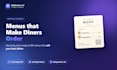 design a modern restaurant food menu or qr code menu