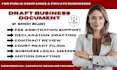 draft business document for a public pid