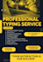 do professional data entry and typing works