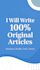 write professional articles for you