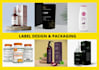 do premium product label, box package, pouch bag design