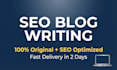 write SEO optimized blog posts and articles