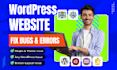 fix wordpress issues, fix wordpress error, wordpress bug fix, woocommerce fix