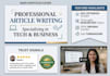 write engaging, high quality blog posts and articles
