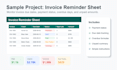 create an invoice tracker or payment reminder spreadsheet