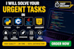 do your urgent coding tasks in python ,cpp, java , javascript