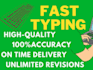 type handwritten notes and documents accurately