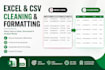 clean and format excel and CSV tasks using python