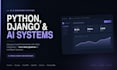 build a python django fastapi backend with ai integration