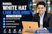 do manual white hat link building and off page SEO