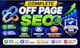do complete off page SEO and manual link building