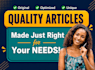 write 2 SEO blog posts of 500 words each to improve your website content