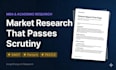 write research report for your MBA project