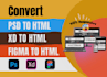 convert figma to HTML  CSS