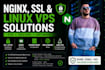 fix nginx, SSL certificate and linux vps issues