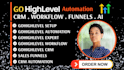 do gohighlevel wbsite design ghl automation ghl workflow funnel and CRM setup