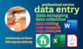 do fastest data entry,copy paste and web research job