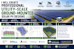 create professional utility scale ground mounted solar pv designs
