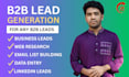 provide qualified b2b lead generation by web research