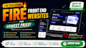 create fire looking front end websites for just 80 bucks