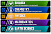 help biology, chemistry, physics, mathematics, earth science