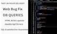 fix web bugs and write database queries