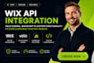 wix api integration, velo coding, javascript and custom functionality fix code