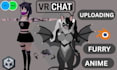 design upload 3d character model vrchat avatar vtuber furry