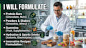 formulate protein bars, powder, gummies, hydration drink, recipes formulation