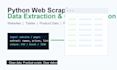 scrape website data into excel CSV or google sheets