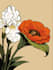 create vintage botanical art, kacho e and art nouveau illustrations