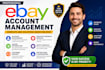 be your virtual assistant for  ebay account management and seller support