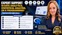 data analysis, data science using spss, rstudio, python,stata and excel