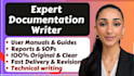 write user manuals, guides and technical documentation