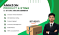 do amazon product listing, and store management