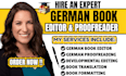 do german book editing, proofreading, line and developmental editing