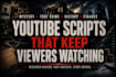 write mystery, finance and history youtube video scripts