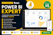 be your data analyst, power bi expert