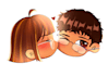 1 or 2 character chibi