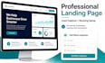 build a landing page with lead capture