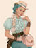 create a simple fashion illustration