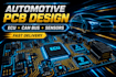 design automotive pcb for car electronics, ecu, can bus systems