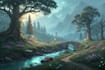draw fantasy environment, landscape design