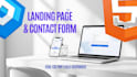 build a responsive landing page with PHP contact form
