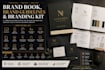 create brand book, visual identity and brand guidelines
