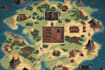 illustrate fantasy map and rpg battle map design for dnd and ttrpg