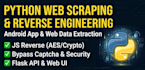 scrape website data using python scrapy or playwright