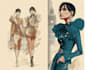 draw a fashion illustration, sketch, portrait