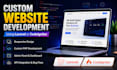 develop a custom website using laravel or codeigniter
