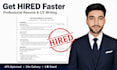 write a professional CV and resume that gets you hired